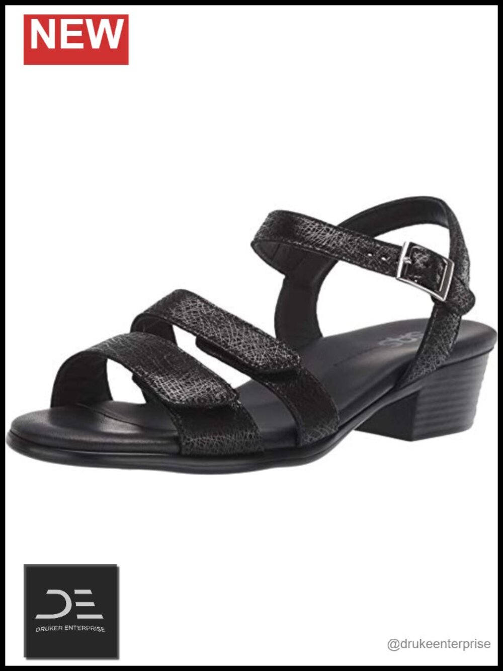 SAS Savanna Adjustable Heeled Sandal Women's Leather Wedge